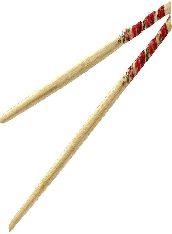 Definite Re-Usable and Eco-Friendly Natural Bamboo Sushi Mat Rice Rolling Cozinha with 2 Pair of Chopsticks (Brown) - Image 5